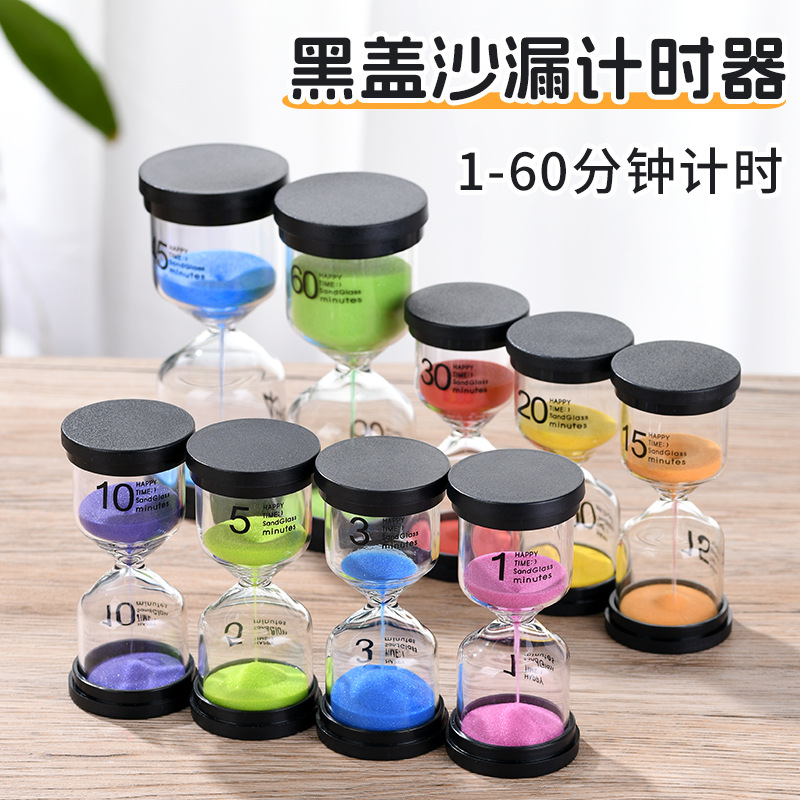Picture of Black Hourglass Wholesale 30-minute Timer Creative Gift Sleeping Funnel Toy Ornaments Decorative Hourglass