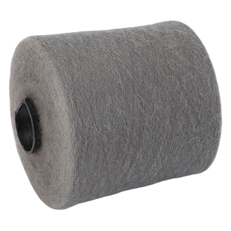 in stock Yarn 7 Needle 1/10NM Faint Yarn 65 Superfine Mohair Blended 35 Spun Silk Mulberry Silk Knitted Wool