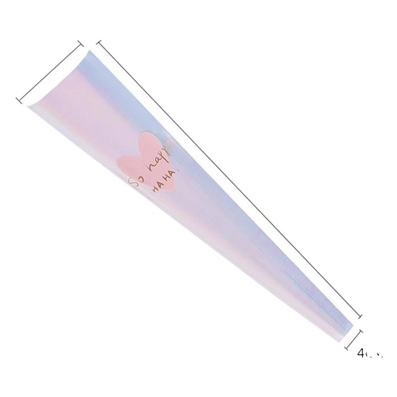High-grade genuine gilding single bag magic color love bouquet packaging bag rose tulip hand fireworks bag