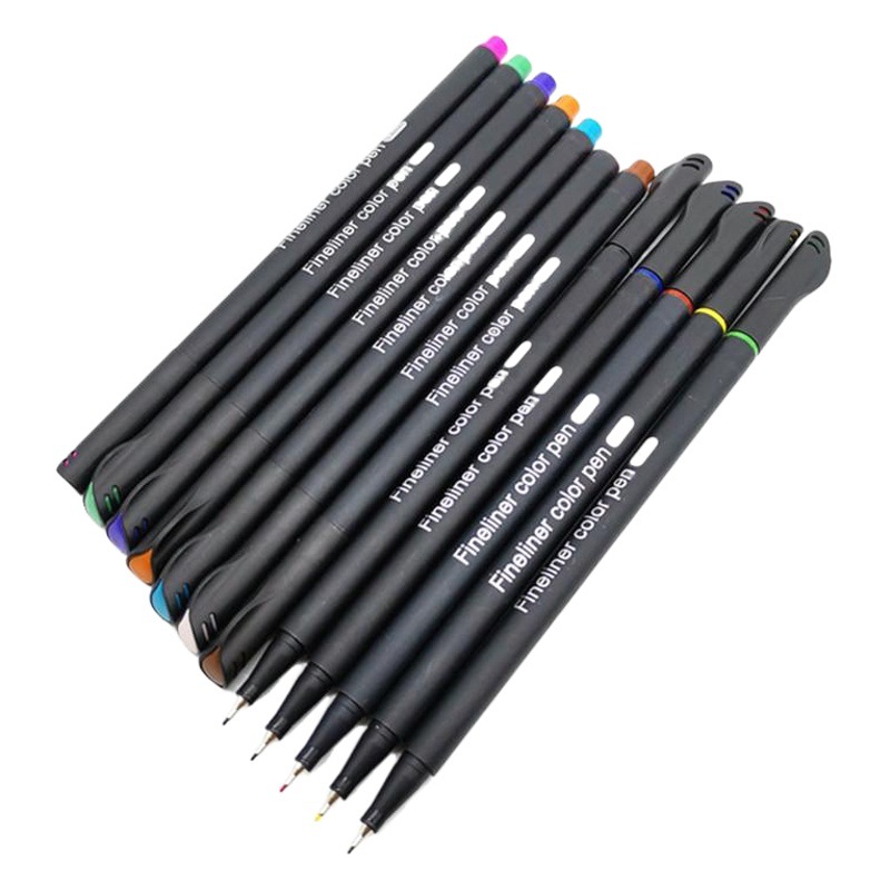 Cross-Border Spot Color Hook Pen Art Special Children's Watercolor Brush Set Water-Based Fiber Needle Pen Wholesale