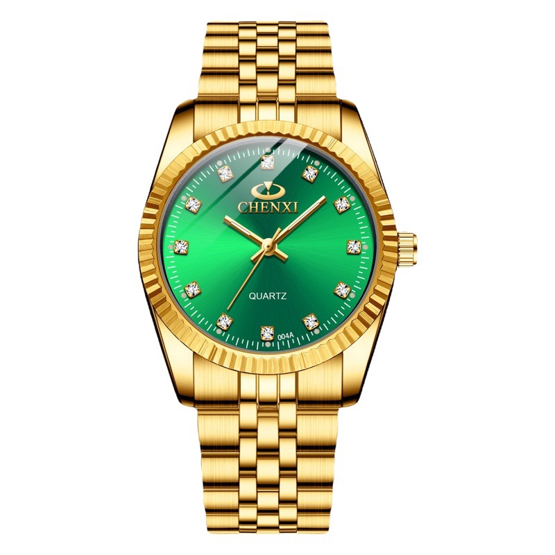 Chenxi Cross-Border Morning Watch Business Classic Watch Men's and Women's Quartz Couple Watch 004A All Gold Watch Ipg