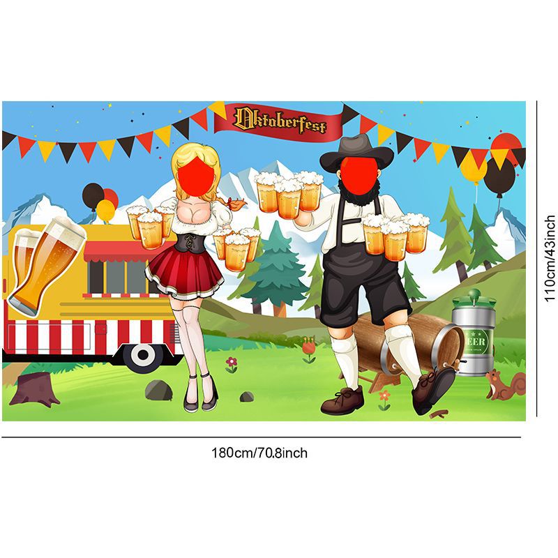 Picture of 2023 New Amazon Germany Munich Beer Festival Party Fabric Background Large Banner Spot