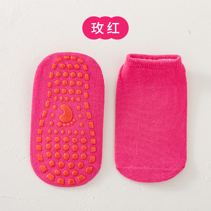 Picture of Children's Short-Tube Non-Slip Socks, Playground Yoga Socks, Summer Adult Sports Sweat-Absorbent Trampoline Disposable Socks Wholesale
