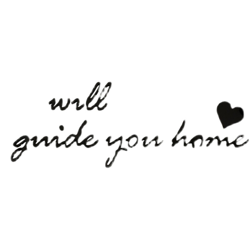 Internet Celebrity ins Style 3d Wall Stickers English Living Room TV Background Wall Decoration Bedroom Layout Stickers