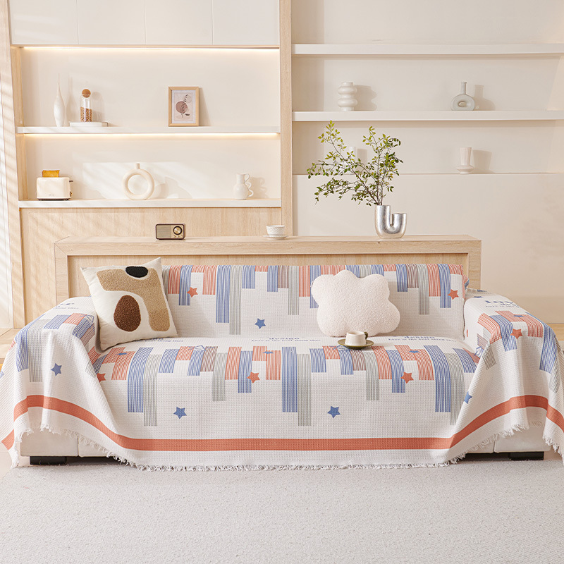 Ins Style Sofa Towel Cover Cloth Modern Simple Four Seasons Universal One-piece All-inclusive Sofa Cushion Cover Cover for Generating Hair