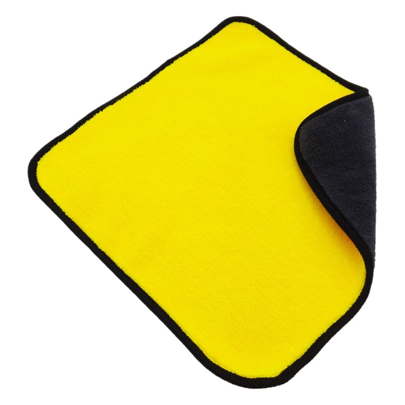 Car wash towel car cleaning cloth special double-sided two-color high density coral fleece absorbent thickened deerskin rag car cleaning towel