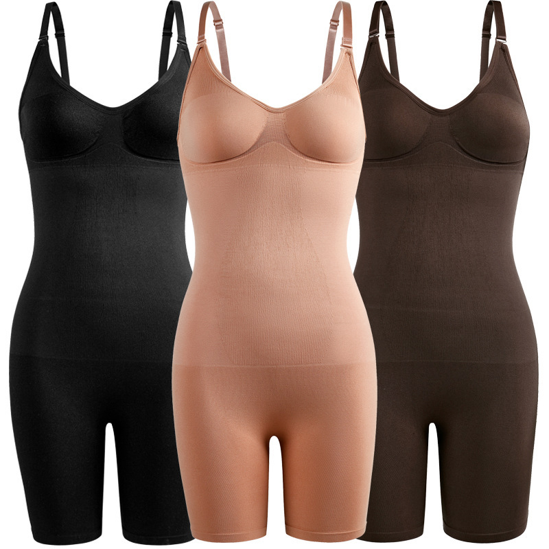 Picture of European and American Body-Shaping Jumpsuit Abdomen-Tight Waist-Tight Chest-Gathering Tight Waist-Lifting Hip Seamless Body-Shaping Jumpsuit