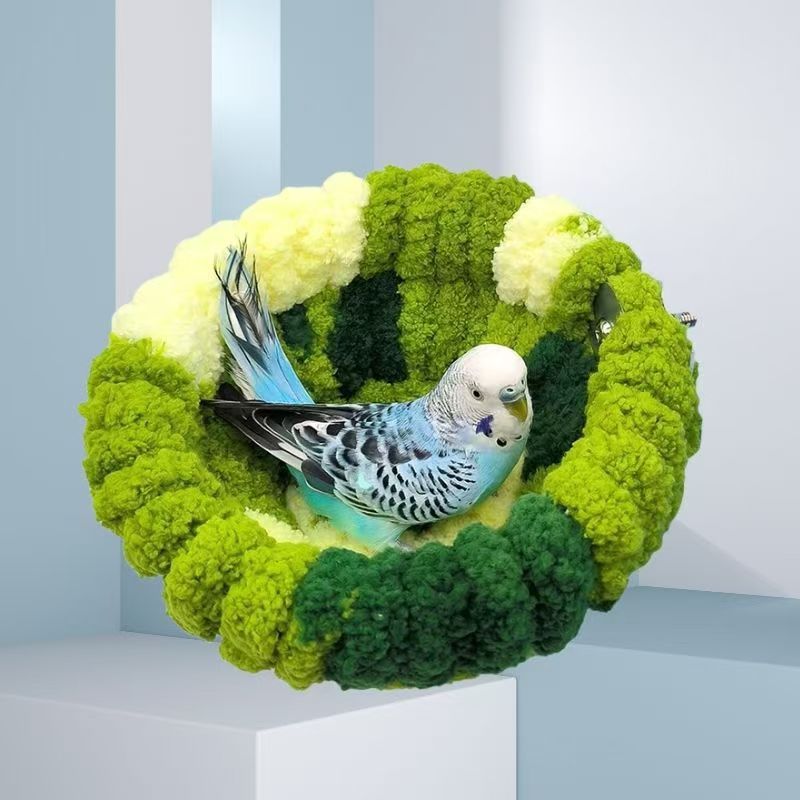 Peony Xuan Feng Parrot Nest Hamster Nest Pet Bird Nest Soft Warm Cat Tail Line Finished Pet Bird Nest Autumn and Winter