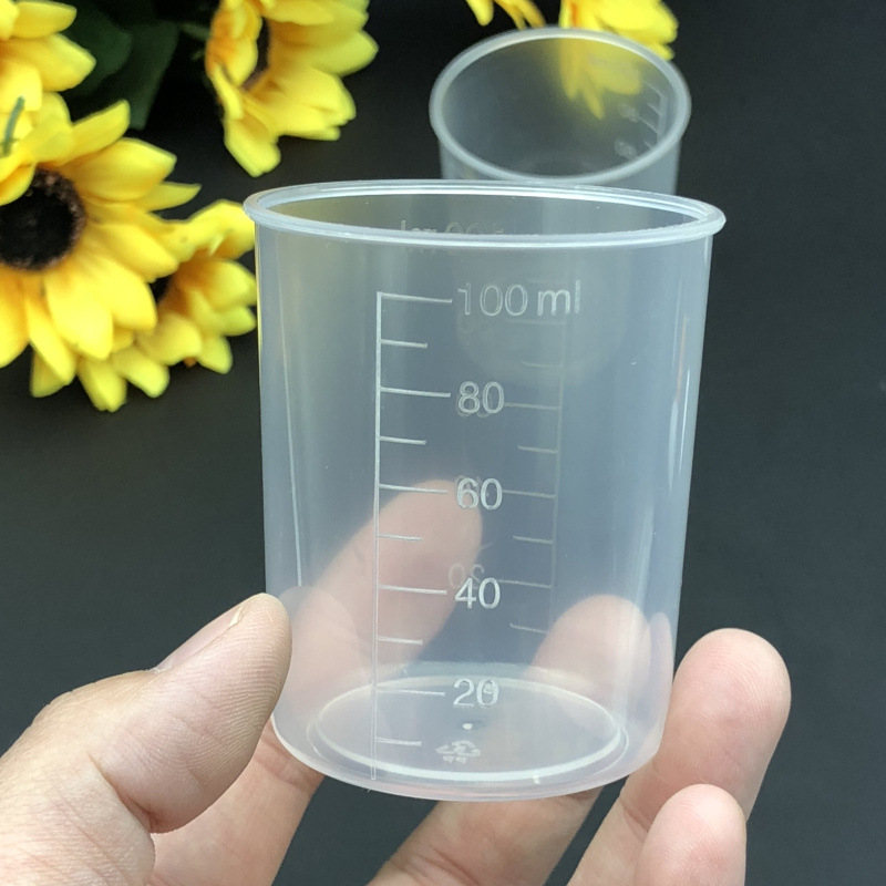 In stock 100ml plastic measuring cup 100ml measuring cup small measuring cup scale Cup experiment pp plastic cup