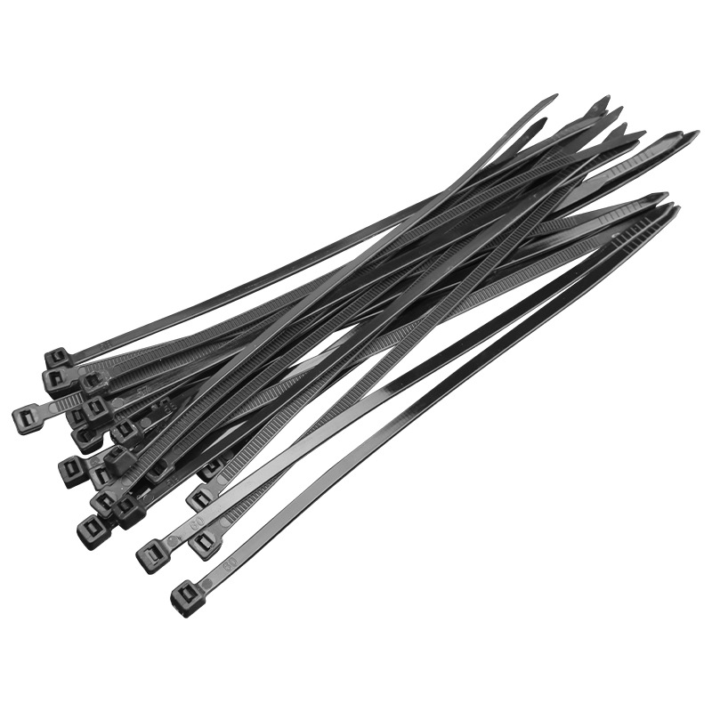 Picture of Nylon cable ties black factory wholesale 3*200*4*300*500 self-locking nylon wire and cable harness