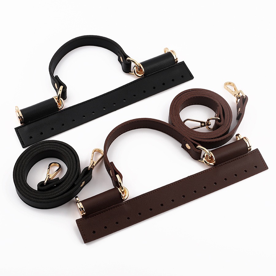 Guangzhou guest to Korean version of woven flip bag accessories handmade diyPU bag cover handle diagonal bag with suit