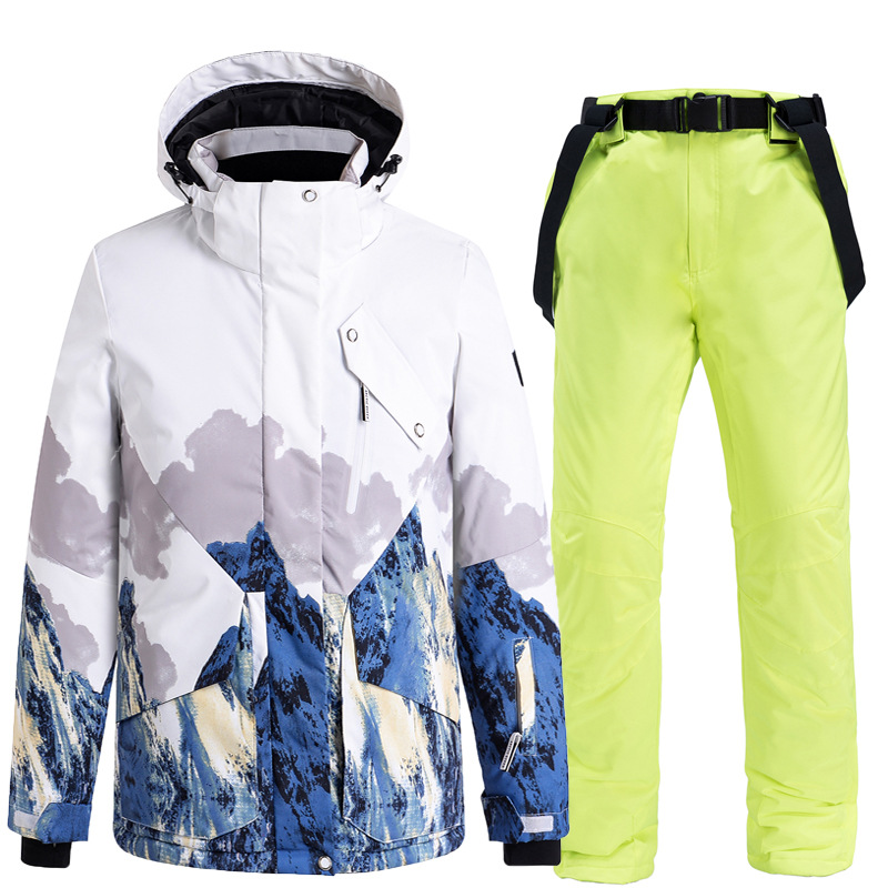Picture of New Snowboard Ski Suit suit Men's and Women's Couple's Warm Thickened Korean Style Ski Suit Pants
