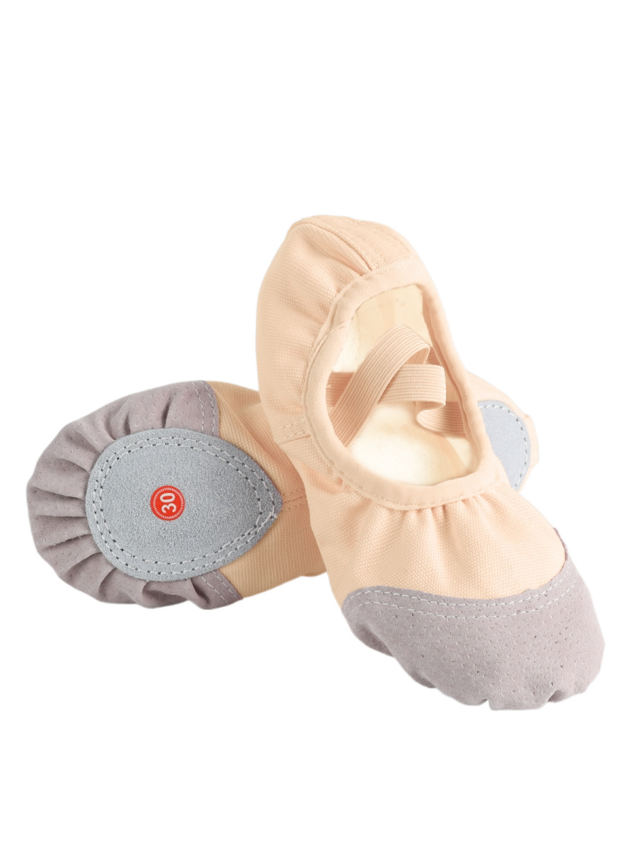 Picture of Manufacturer Wholesale Dance Shoes for Children and Girls Flesh-Colored Soft-Soled Adult Practice Shoes Non-Slip Yoga Dance Shoes Ballet Shoes