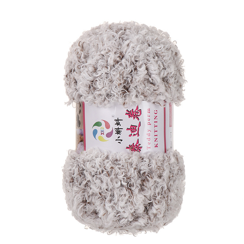 Picture of Wholesale Teddy Curly Wool Loop Thread Handmade DIY Loop Velvet Crochet Thread Hand Knitted Scarf Doll Thread