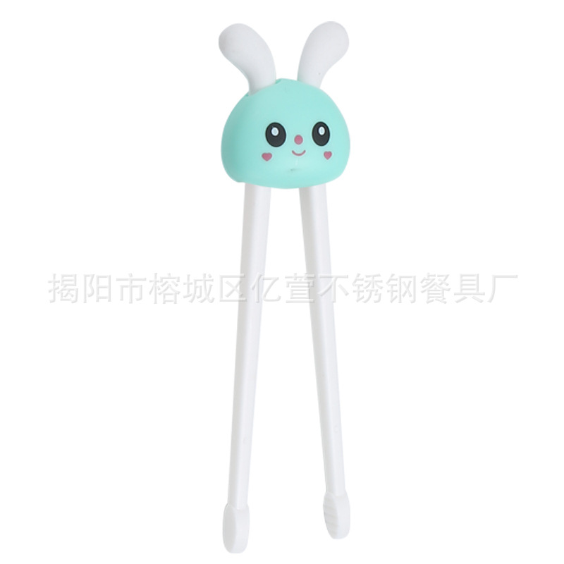 Picture of Children's Creative Chopsticks Tiger's Mouth Training Chopsticks 2 to 6 Years Old Baby Learning to Eat Learning Chopsticks Spoon Practice Chopsticks Kidsren's Tableware