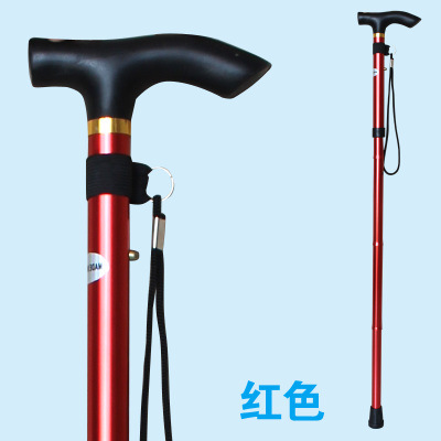 Picture of Cross-border Hot-selling Folding Hiking Stick Outdoor Hiking Stick Five-section Telescopic Crutches for the Elderly Travel Mountain Climbing Crutches Walking Stick