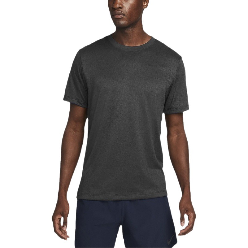 Summer New Stretch Basketball Training Sports Short-sleeved Men's Loose Muscle Solid Color Fitness Quick-drying T-shirt Top