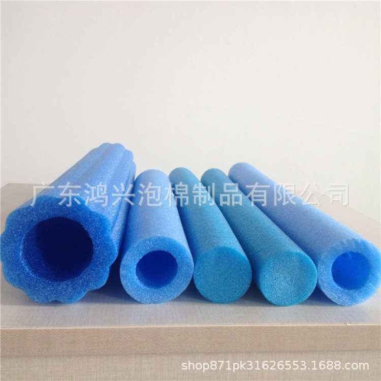 Direct selling color EPE pearl cotton hollow sleeve foam tube high density foam round tube hanger sleeve