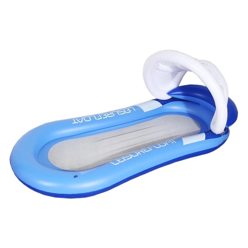 Picture of Factory in stock Swimming Pool Inflatable Floating Row Foldable Striped Floating Bed Water Amusement Hammock Single Recliner Floating Row
