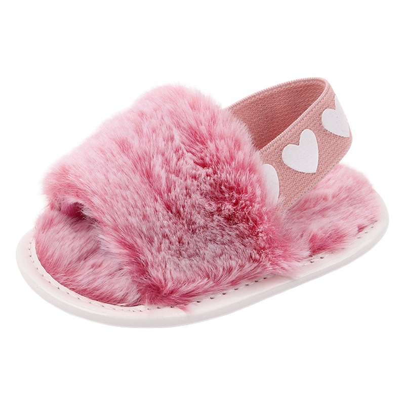 0-1 years old elastic baby sandals fashion tie-dyed baby shoes fluffy sandals toddler shoes 2801