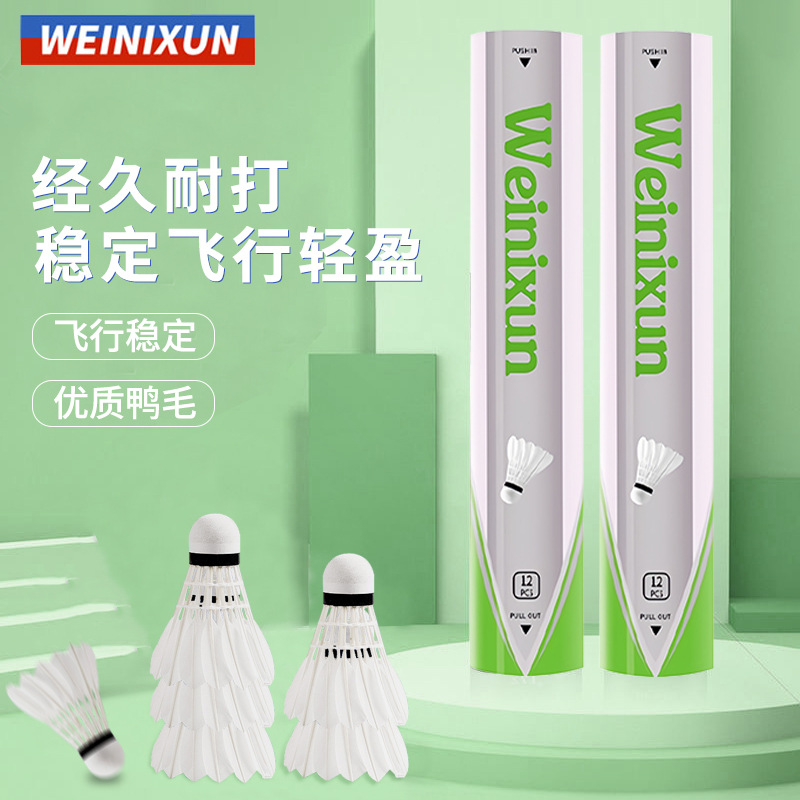 Winison Training Hard Ball Head Badminton 12 Pack Entertainment with a Large Quantity and Excellent Price in stock