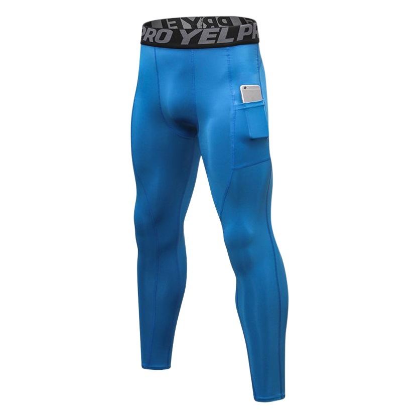 Men's Fitness Pants with Pocket PRO Running Training Sports Stretch Sweat Quick Dry Tight Pants 1080