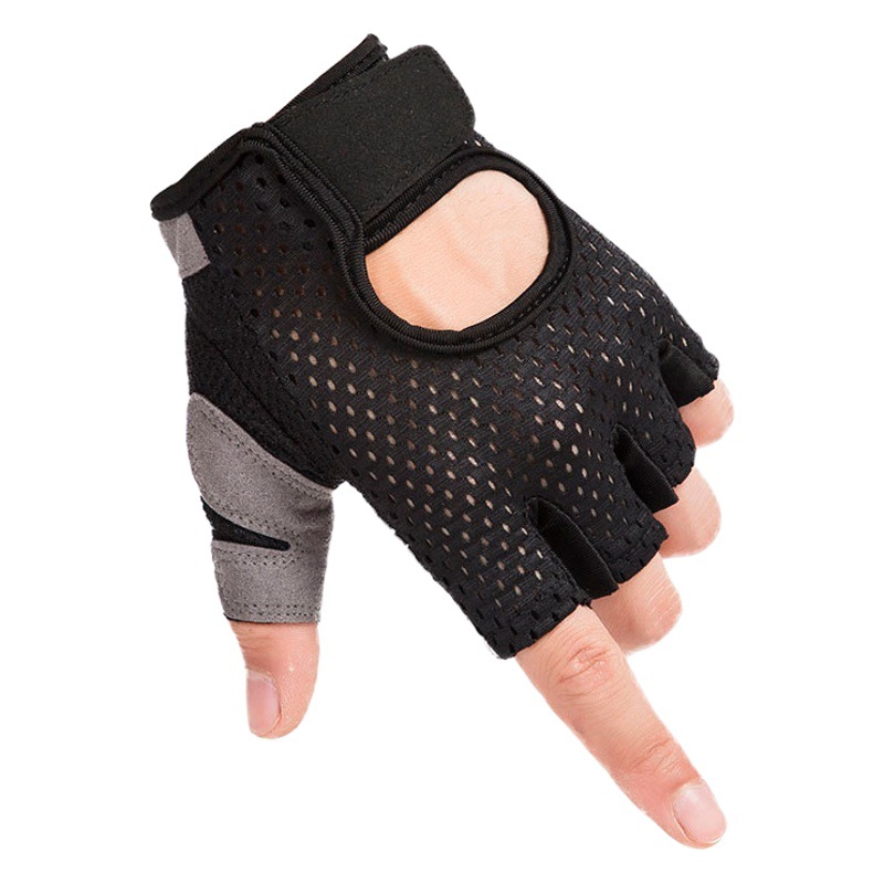 Riding Gloves Half-finger Anti-slip Shock-absorbing Breathable Equipment Gym Cycling Bicycle Outdoor Fitness Sports Gloves