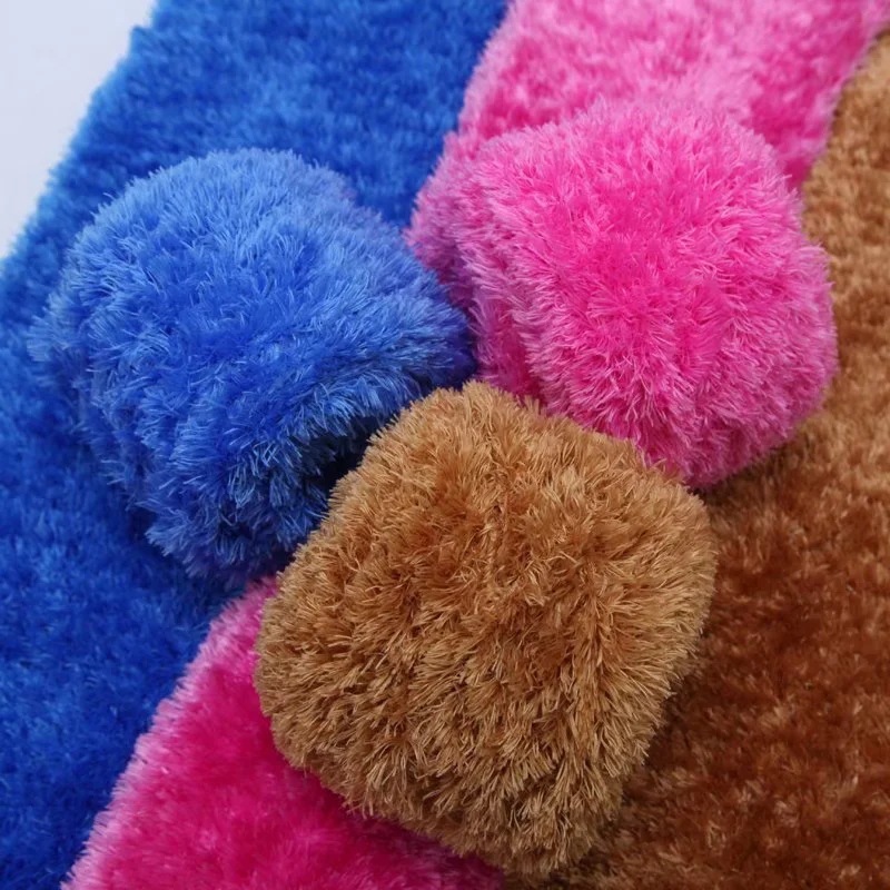 Picture of Crystal Coral Velvet Thick Thread Imitation Fur Scarf Hat Baby Baby Thread Hand-Knitted Wool Ball