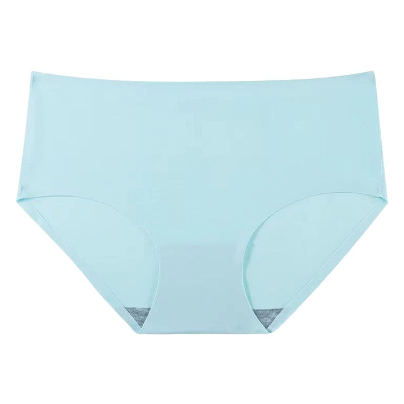 Summer Ice Silk seamless underwear women's waist one piece breathable sweet simple hip girly seamless underwear wholesale