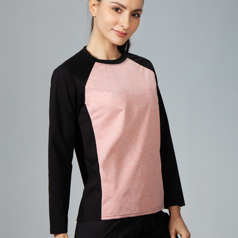 Picture of Cross-Border Large Size Long-Sleeved Sweat Suit Women's Running Sports Breathable T-Shirt 
 Fitness Tops, Sweat Suits, Dance Sweat Suits