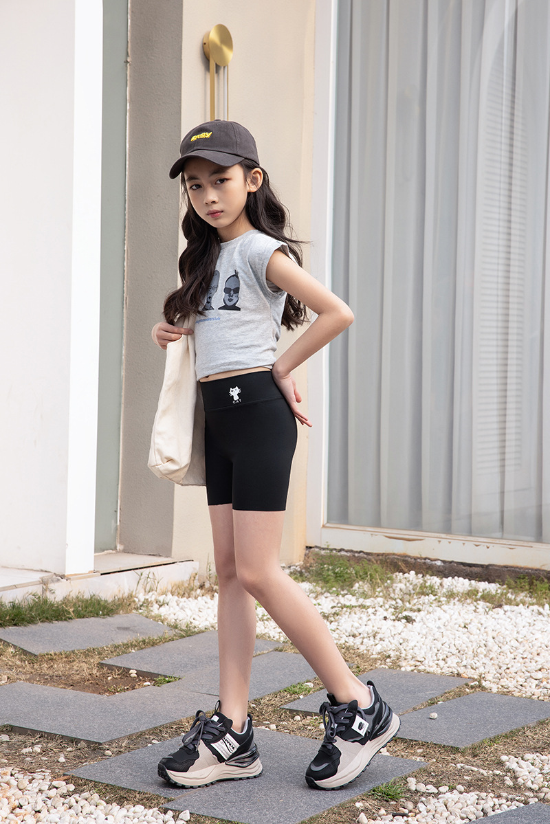 Picture of Girl's Shark Pants Children's Three-point Safety Pants Thin Summer Barbie Leggings Outer Wear Anti-light Insurance Shorts
