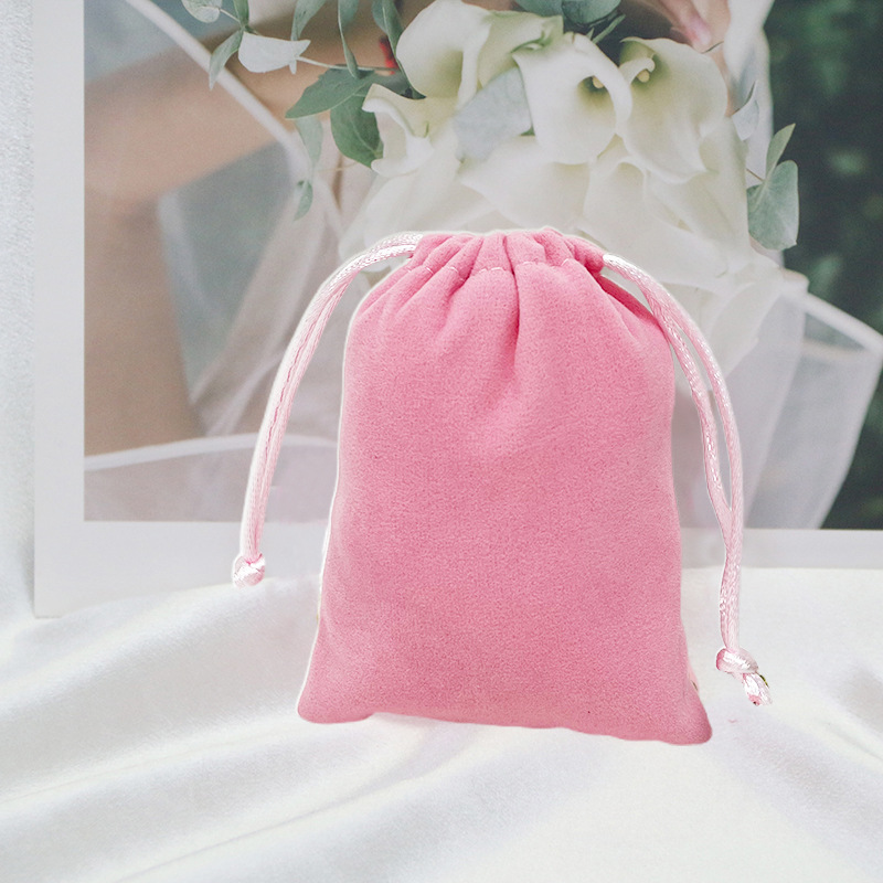 Picture of Velvet Bag Wholesale Drawstring Jewelry Bag Velvet Drawstring Jewelry Storage Bag Cloth Bag Gift Bag Simple Storage Bag