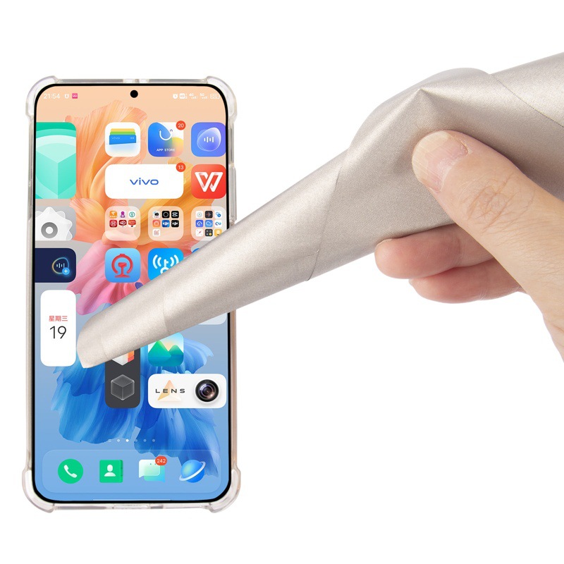 Picture of RFID shielding cloth anti-electromagnetic radiation anti-scanning anti-degaussing anti-theft brush wallet lining touch screen gloves conductive cloth
