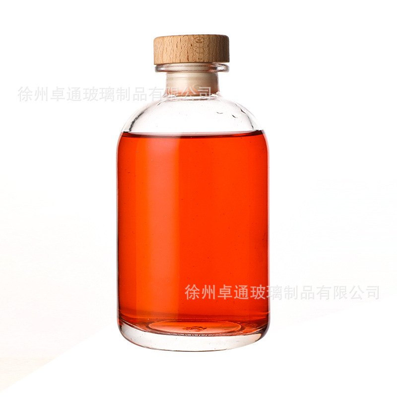 Picture of 250ml Transparent Fruit Wine Bottle, Self-Brewed Green Plum Wine Bottle, 500ml Frosted Small Fruit Wine Packaging Container