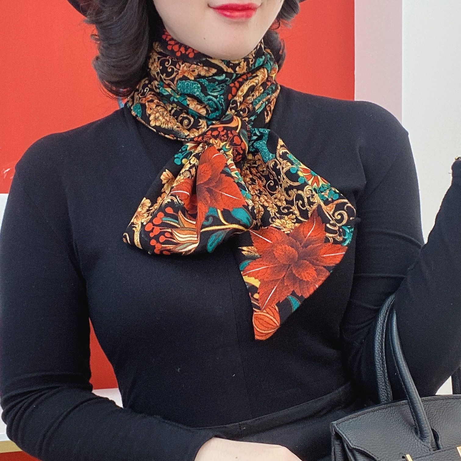 Picture of [Increase lengthening] 14*140cm neck long scarf Australian velvet cotton autumn and winter warm scarf fashion scarf scarf