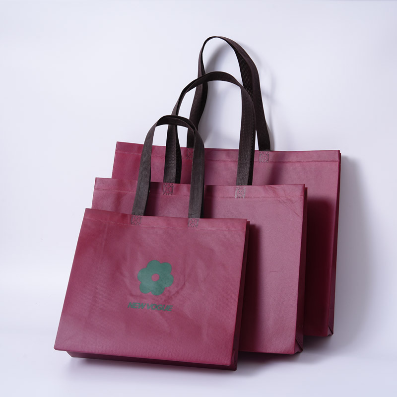 Large-Capacity Non-Woven Handbag Customized Logo Thickeneded Women's Environmentally Friendly Gift Advertising Bag Clothing Store Shopping Bag