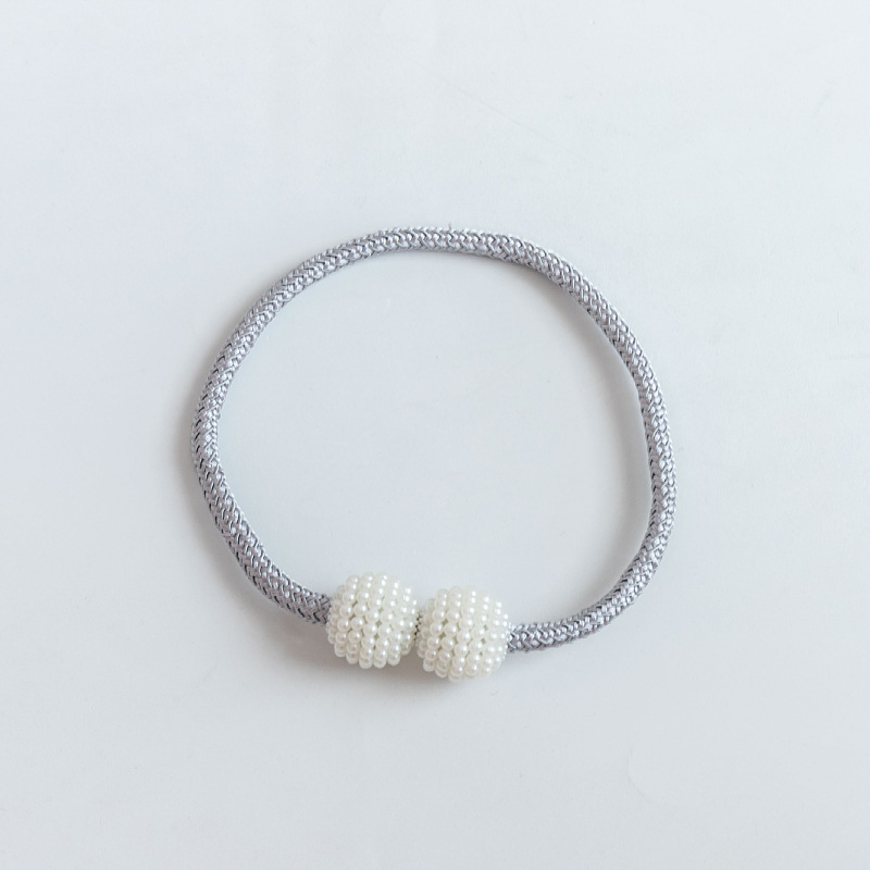 Picture of Curtain Tiebacks Wholesale Cross-Border No-Drill Large Pearl Magnetic Curtain Tiebacks Curtain Buckle Straps Curtain Accessories