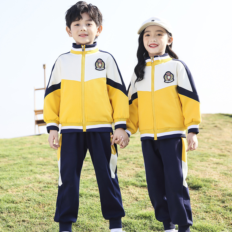 Kindergarten School Clothes Spring and Autumn Clothes Academy Style Children's Spring Games School Uniform Set Primary School Students' Class Clothes Three-piece Set