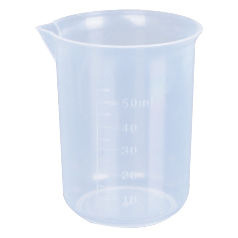 In stock wholesale 50ml thick plastic measuring cup baking scale measuring cup transparent double-sided scale Cup beaker