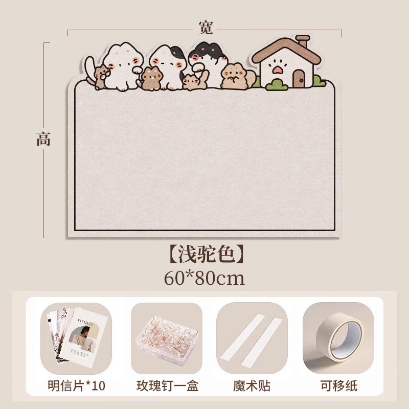 Picture of Photo wall felt wall stickers felt board display wall creative photo album wall wall decoration cork wall board honor wall photo