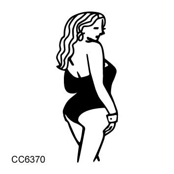 Picture of Cross-border supply waterproof dark tattoo stickers bad girl tattoo stickers fun hand-painted lines black and white tattoo