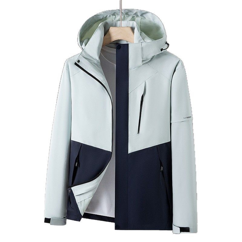 Spring and Autumn Stormwear Casual Single Layer Water-repellent Outdoor Trendy Windproof Waterproof Loose Climber Suit Group Buying Cross-border