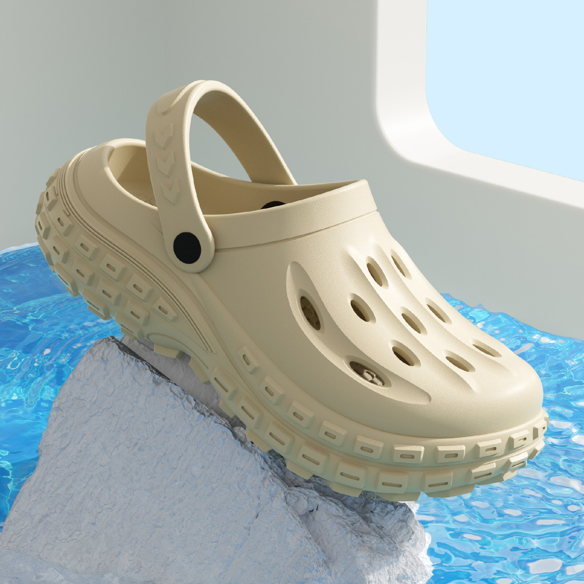 Lidani Eva Clogs Men's Beach Non-Slip Odor-Resistant Comfortable Closed-Toe Slippers Women Summer Outdoor Wholesale