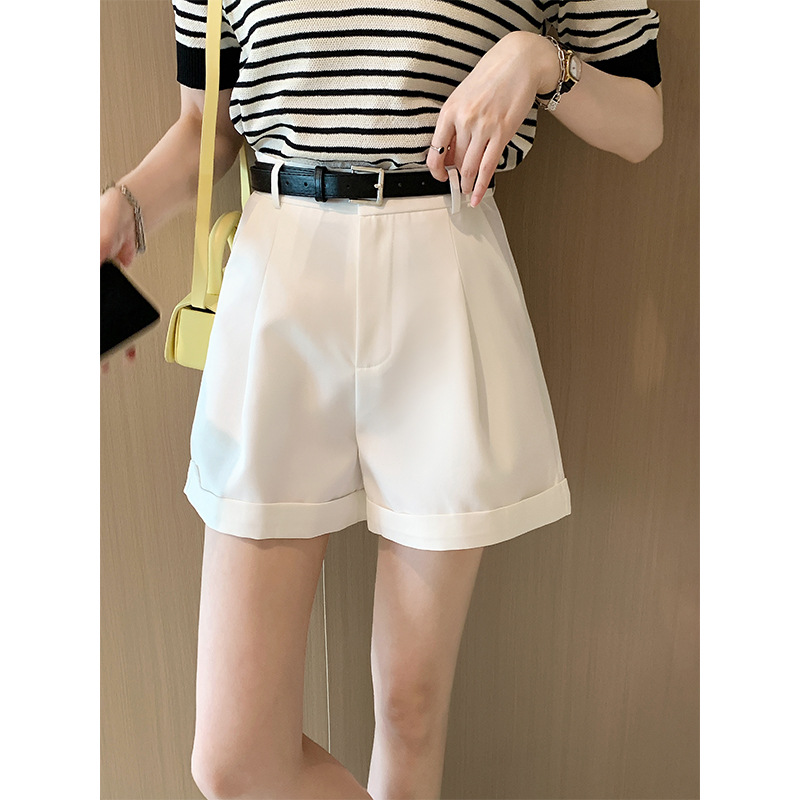 Picture of Fashion High Waist Wide Leg Shorts Women's Summer Wear 2025 Summer New Outer Wear Pants Hop Pants Five-point Pants