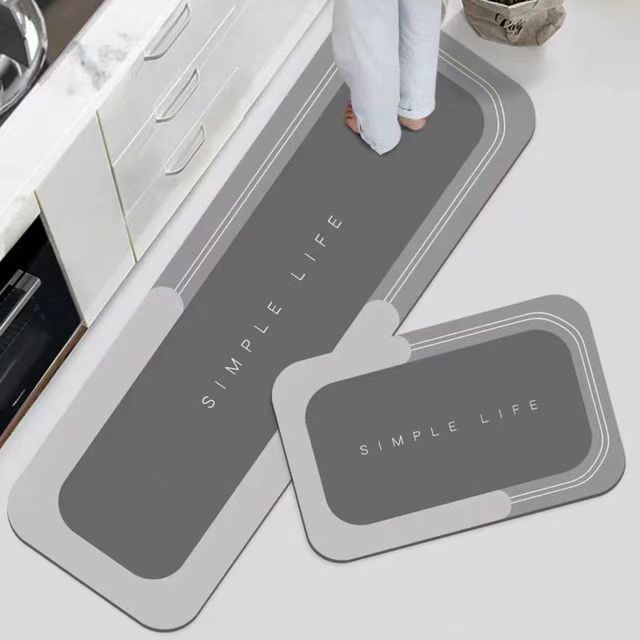 Picture of Factory wholesale modern simple wind kitchen floor mat waterproof and oil-proof foot mat for door entry dirty-resistant absorbent non-slip mat