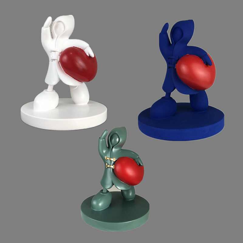 Simple modern cartoon abstract 3D model hand ornaments living room children's room TV cabinet window decorations wholesale