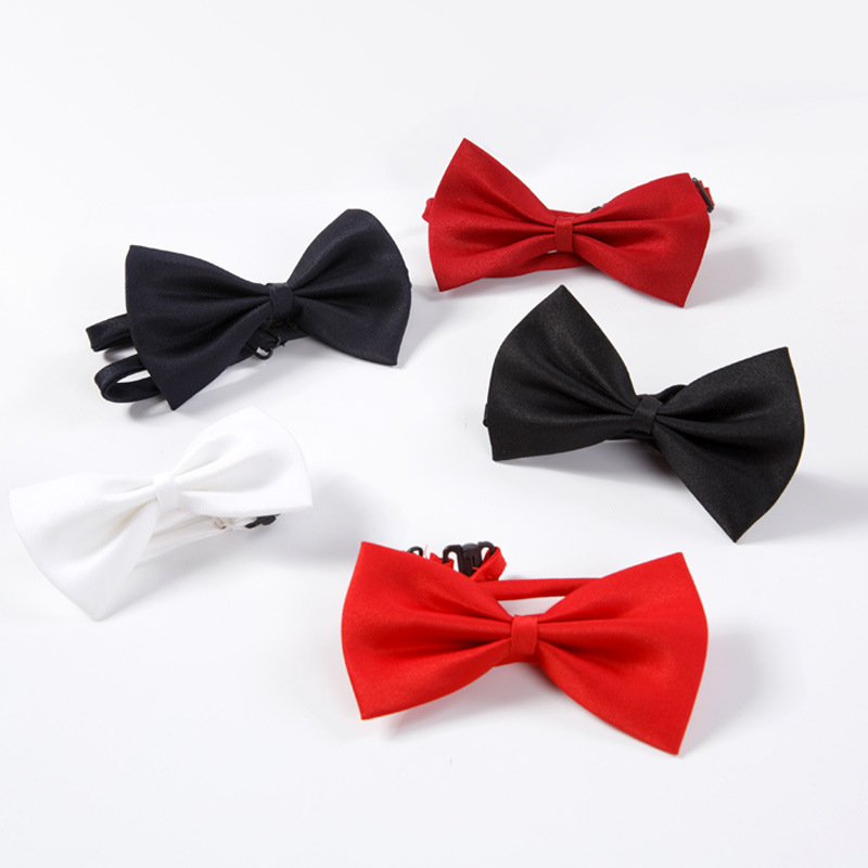 Picture of Children's Little Tie Boys' Bowknot Girls' Children's Baby Flower Girl Dress Jewelry British Black Red White