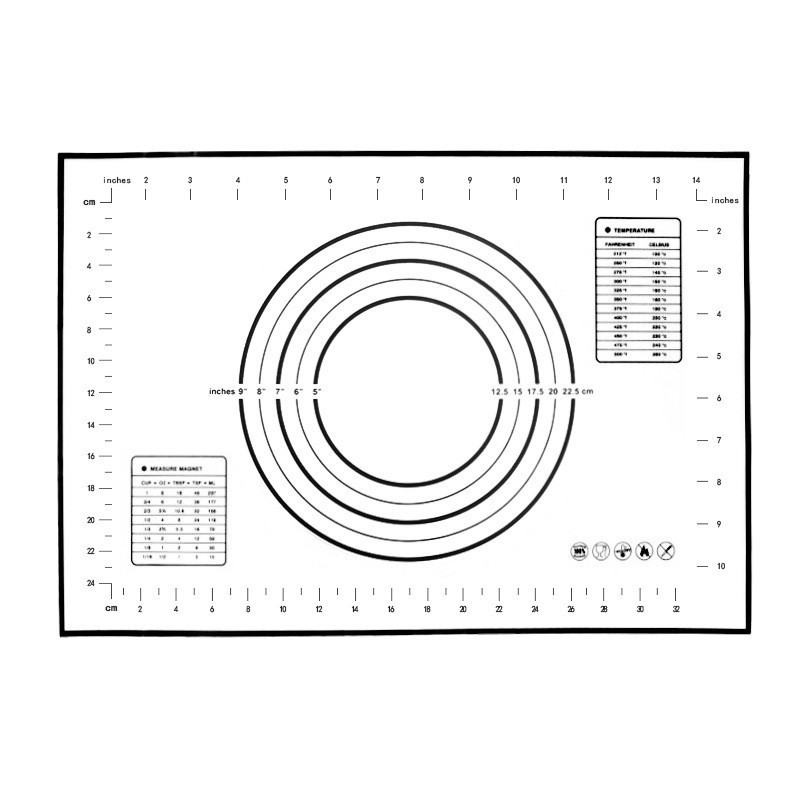 Picture of Amazon best selling non-slip rolling surface and surface board pad baking tools 60*40 platinum silicone pad kneading pad