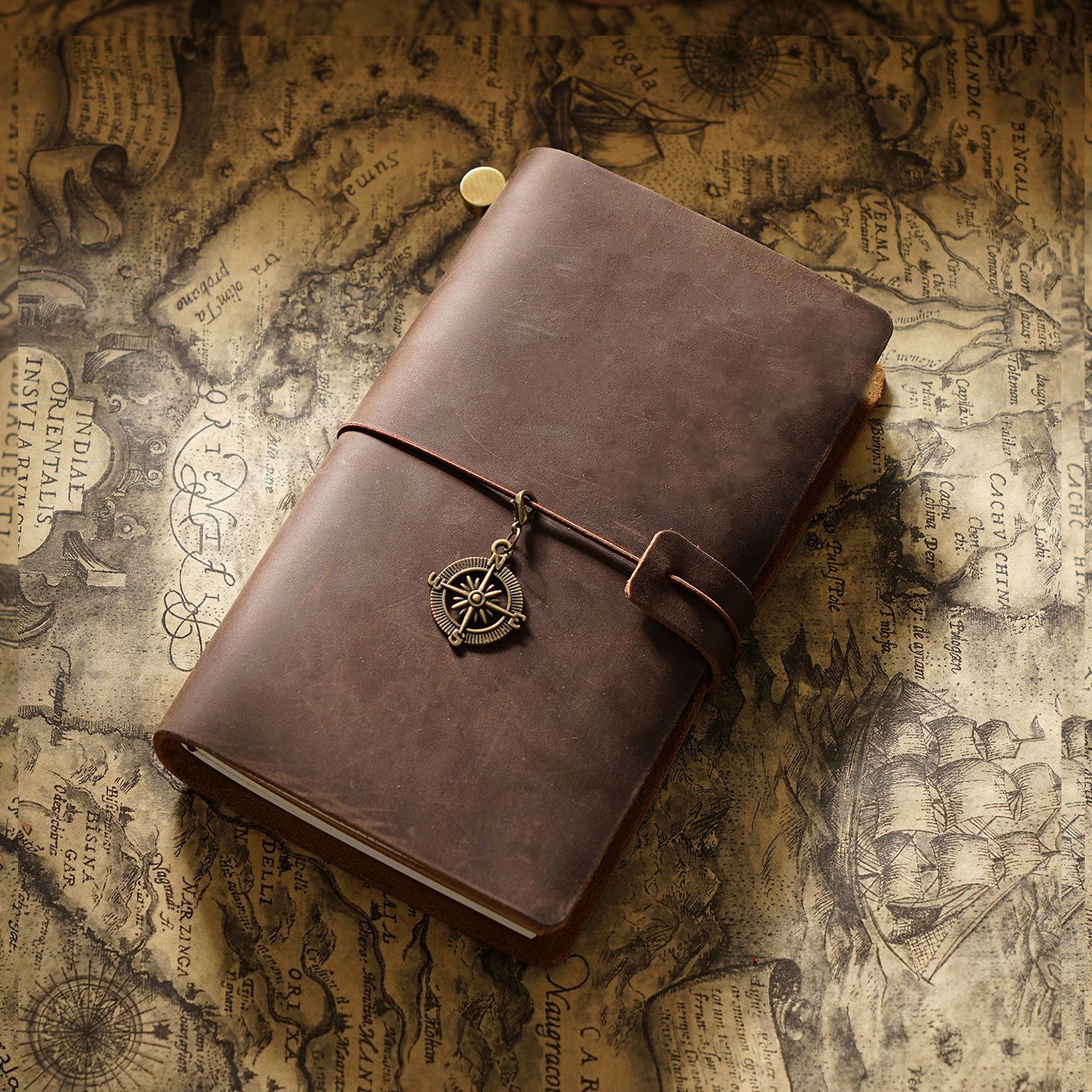 Picture of Travel Notebook Notebook Cowhide Genuine Leather Diary Retro Notepad Creative Record Tn Spot Wholesale