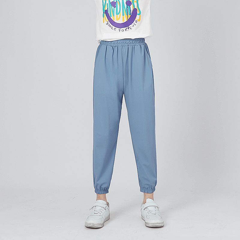 Picture of Summer Korean version of the new boys sports anti-mosquito pants large children thin ice silk quick-drying pants girls pants wholesale